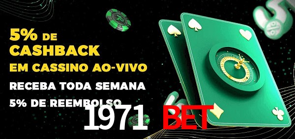 Promoções do cassino ao Vivo 1971 bet